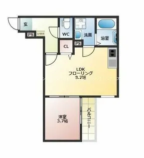 doro片野【3階】の間取り