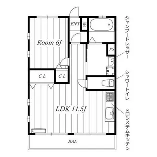 ビラ松風苑【3階】の間取り