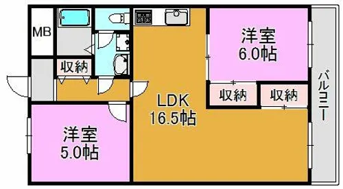 長田センタービル【9階】の間取り