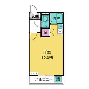 1Rの間取り画像