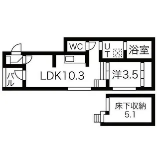 愛知県名古屋市昭和区山花町【アパート】の間取り