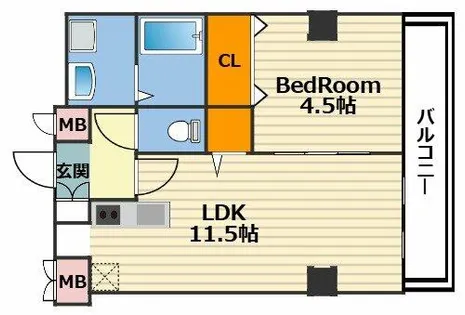 エトワール磐船【2階】の間取り