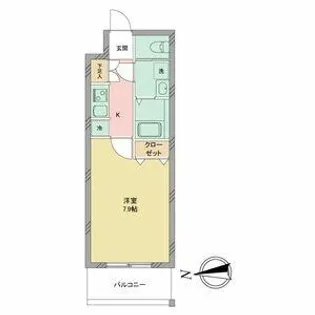 S-RESIDENCE志賀本通【6階】の間取り