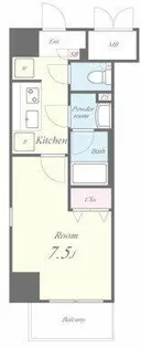 ドゥナーレ辻町【7階】の間取り