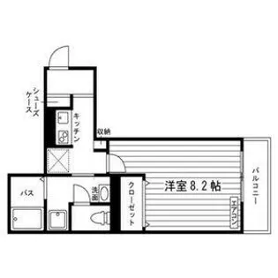 シャトー元八事【1階】の間取り