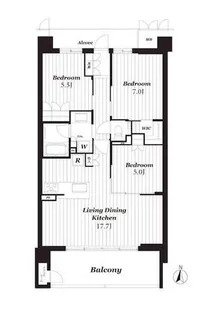 サンメゾン千種公園東【6階】の間取り