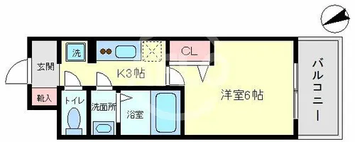 グランパシフィック塩草公園【4階】の間取り