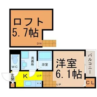 Y’sstage吹上【2階】の間取り