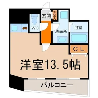 プラウランド名駅【8階】の間取り