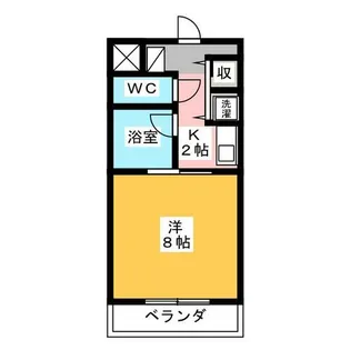 シャトーグロリアス【3階】の間取り