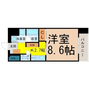 FRENCIA NOIE名駅【7階】の間取り