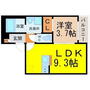 愛知県名古屋市天白区原1丁目【アパート】の間取り