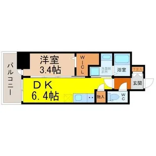 愛知県名古屋市中区富士見町【マンション】の間取り