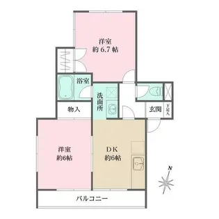 ル・ボアⅠ【2階】の間取り