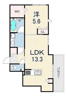 HEBEL 塚口 VERDURA【3階】の間取り