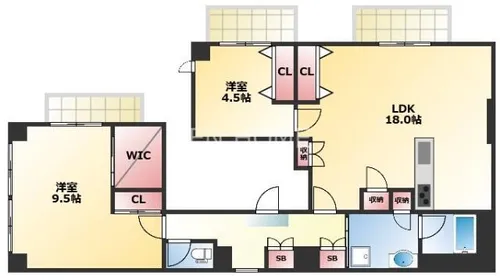 プレナード瑞起【2階】の間取り
