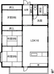 さくらビル【201号室】の間取り