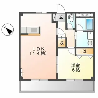 ジュエリーてらざわ【1階】の間取り