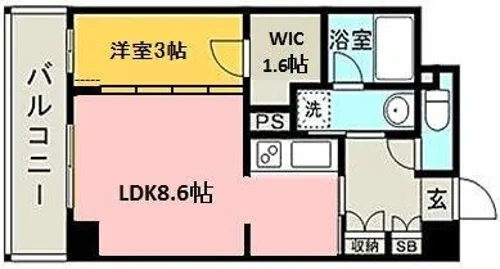 博多プレイス【13階】の間取り