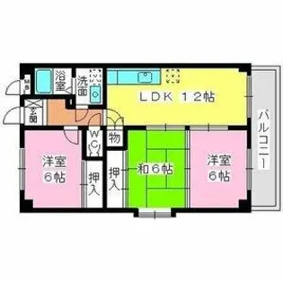 シャトル浩栄【501号室】の間取り