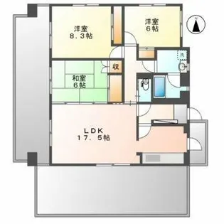 Floresta名駅【10階】の間取り