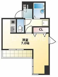 フェリーチェ本町EST【307号室】の間取り