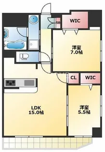 シャンピア国分町【8階】の間取り