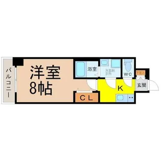 エスリード金山クラッシィ【9階】の間取り