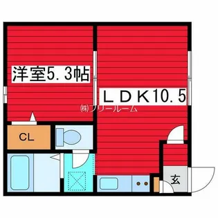 グリーンコートⅢ【1階】の間取り
