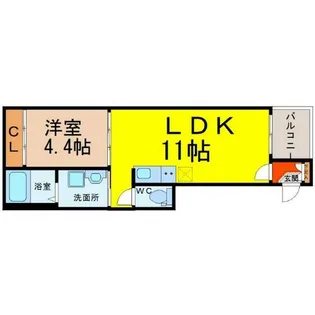 ハーモニーテラス上飯田北町【3階】の間取り