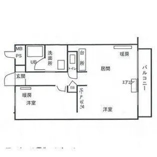 北愛マンション【7階】の間取り