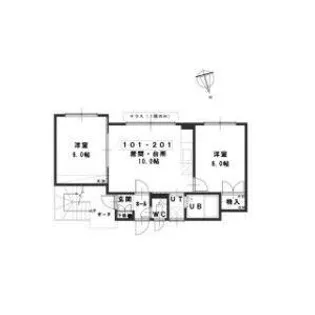 ルミエール93【2階】の間取り