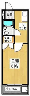 サンロワール北野田【2階】の間取り