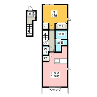 ジュネス【2階】の間取り