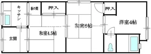 大庄川田町文化【1階】の間取り