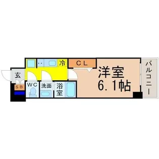 メイクスデザイン名駅南【8階】の間取り