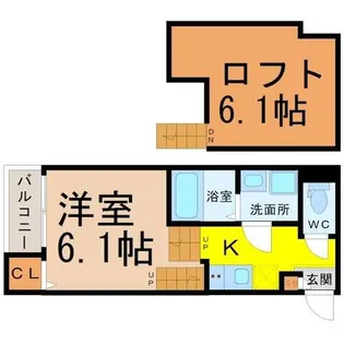 ハーモニーテラス山脇町【1階】の間取り