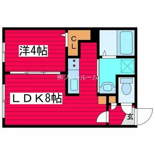 ラフィーネ月寒中央通【4階】の間取り