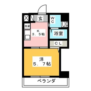 プロビデンス栄南【7階】の間取り