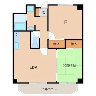 兵庫県尼崎市南武庫之荘7丁目【マンション】の間取り
