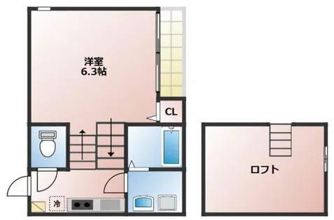 プランドール矢田【1階】の間取り