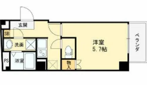 Chance八尾本町【6階】の間取り