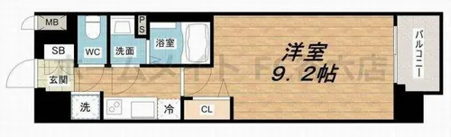 ララプレイス 玉造 オーブ【6階】の間取り