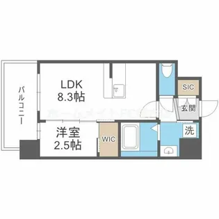 セレニテ江坂エクラ【4階】の間取り