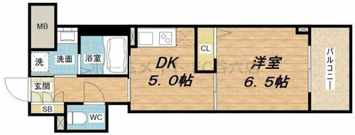 プレサンス本町プライム【3階】の間取り