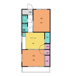 甚兵衛ハイツ【3階】の間取り