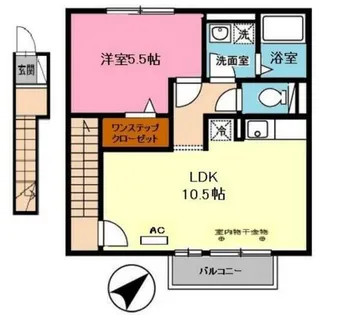 プリムールコート【2階】の間取り