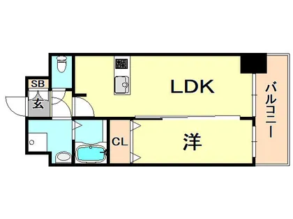 プレサンス兵庫ヴィアーレ【8階】の間取り