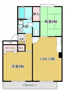 ビューラー谷上【103号室】の間取り