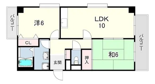 エレガンテ本山【4階】の間取り